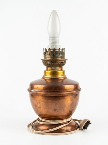 Lampe poser cuivre et - à,