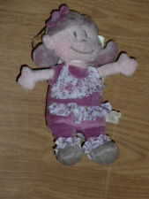 Doudou peluche poupée KALI NINA KENZA rose violet NOUKIE'S fleur Fille noukies 9