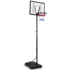 Panier de Basket-ball sur Pied avec Hauteur Réglable à 8 Niveaux 172-305CM Ense