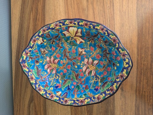 Plat ovale émaux - plat, de