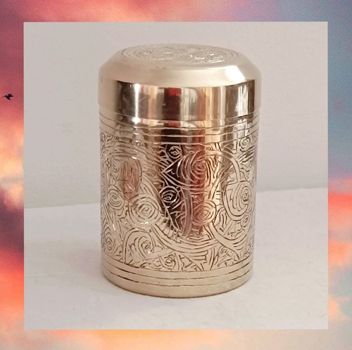 Ancien pot boîte thé - à,