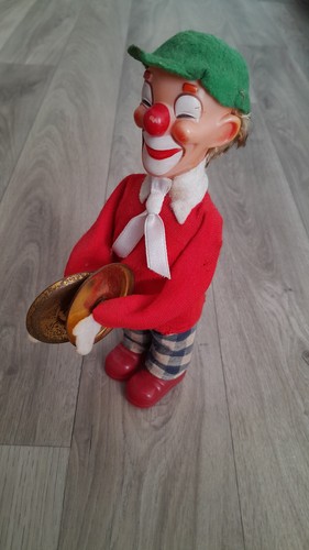 Clown mécanique ancien - clown,