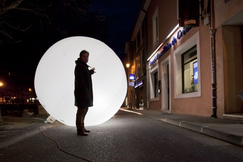 Ballon éclairant helium - , (