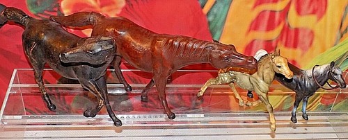 Rare antique horse figures - antique,