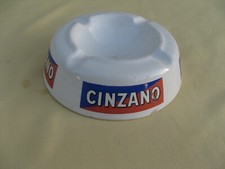 CINZANO  : Ancien cendrier publicitaire en faience Moulin Des Loups Orchies 60's