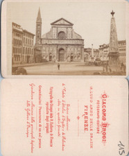 Italie, Italia, Florence, Firenze, Chiesa di Santa Maria Novella, circa 1870 CDV