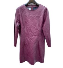Maison Margiela MM6 Burgundy leather dress Size IT 44 / Fits FR 38 / US 8 / S- M