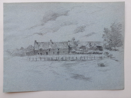 Dessin ancien village - village, 19ème