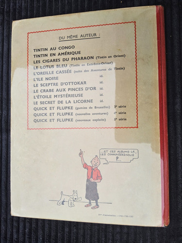 Tintin secret de la - -,