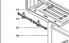 CHENET FONTE POUR FOYER SUPRA 152C 13989PB
