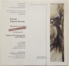 ERNEST PIGNON ERNEST  - Grand Carton d invitation - 2002