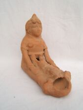 ancienne lampe à huile femme enfant terre cuite Incas Pérou Romain identifier