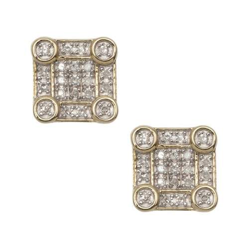 Boucles oreilles carrées en - d'oreilles,