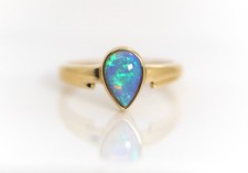 Femme Bague en or Jaune Opale