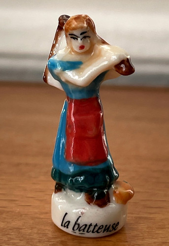 Fève métier ancien batteuse - métier,