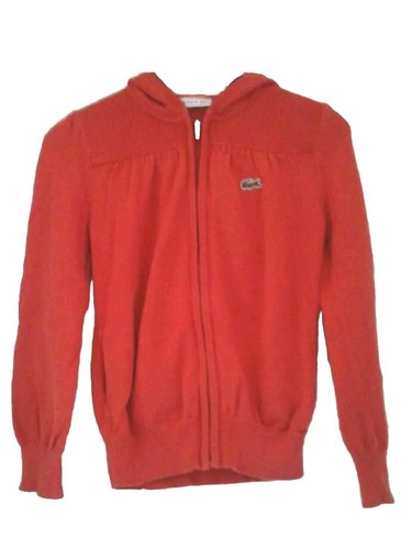 Gilet fille orange lacoste - gilet,