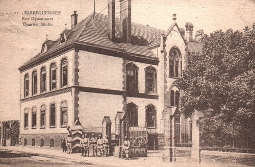 Cpa sarreguemines moselle - sarreguemines,