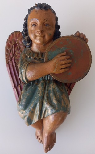 Ancien angelot bois - ancien,