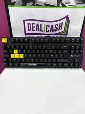 CLAVIER GAMING MÉCANIQUE FILAIRE AZERTY VITALITY RED TKL NOIR ET JAUNE