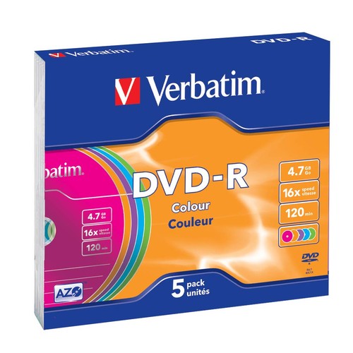 Verbatim colours dvd 4 7 - x, 4.7