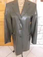 manteau simili cuir femme t 38