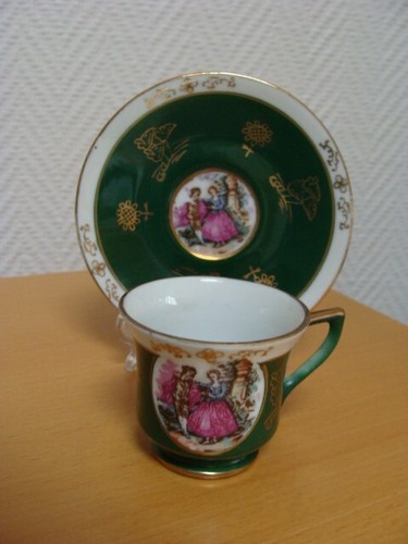 Tasse soucoupe vintage - tasse, et