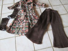manteau d'origine Caravelle pour la poupée Dolly de Gégé +bottes+pantalon