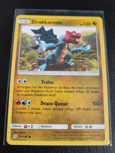 Carte pokémon drakkarmin - carte,