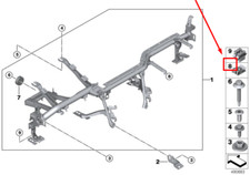 BMW 3 G20, G28 Écrou de tôle