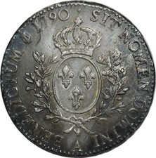 O1516 RARE Ecu Louis XVI 1790
