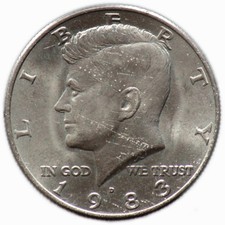 1/2 DOLLAR 1983 ETATS UNIS / USA - Kennedy Half Dollar cupronickel 
