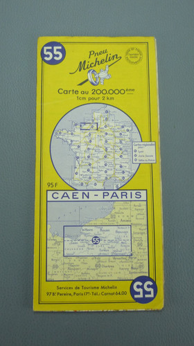 Cartes michelin caen paris - michelin,, caen-paris