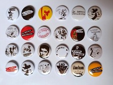 Lot 24 Badges / Buttons La Souris Déglinguée LSD Punk Oi Skinhead Rocker NEUF