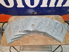 ancien pochoir zinc chiffre