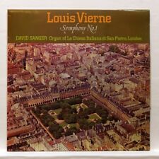 DAVID SANGER - LOUIS VIERNE symphony no.1 for organ MERIDIAN LP NM