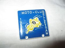 ? Ancien INSIGNE BADGE MOTO-CLUB BELLEYSAN 1978 Belley Ain Broche Vintage