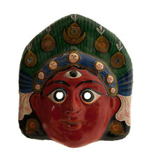 Masque Tribal Himalaya de rituel népalais en Papier maché  Polychrome # 3363