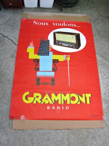 Affiche ancienne grammont - affiche,