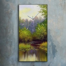 Horloge décorative sur toile