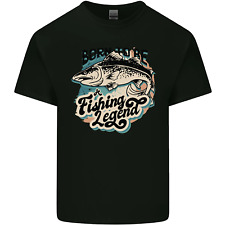 Né Pour Être Une Légende De La Pêche T-Shirt En Coton Pour Homme