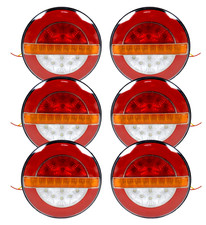 6 X 24V LED Rond Queue Feux