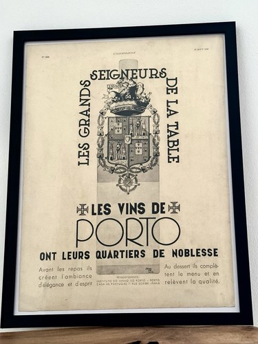 Affiche ancienne 1935 porto - ancienne,