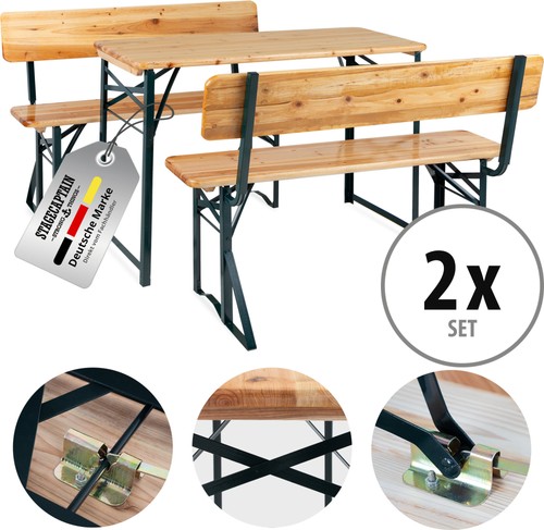 Salon jardin bois - 2x,