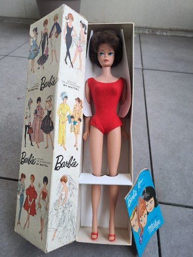 Barbie 60s bubblecut brunette - barbie,