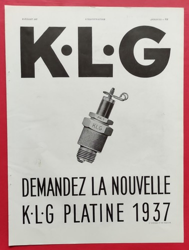 Publicité presse 1937 - , huile