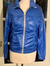 Blouson BERSHKA bleu roi zippé, taille S