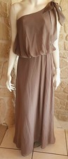 Robe cocktail taupe petit 36