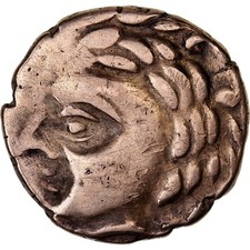 [#980450] Aulerci Cenomani, 1/4 Stater, 2nd century BC, Electrum, EF