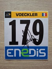 Dossard Cyclisme TOUR DE FRANCE 2016. Thomas VOECKLER. Dédicacé. 
