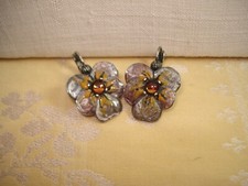 Boucles D'Oreilles GAS Dormeuses "Pensées"